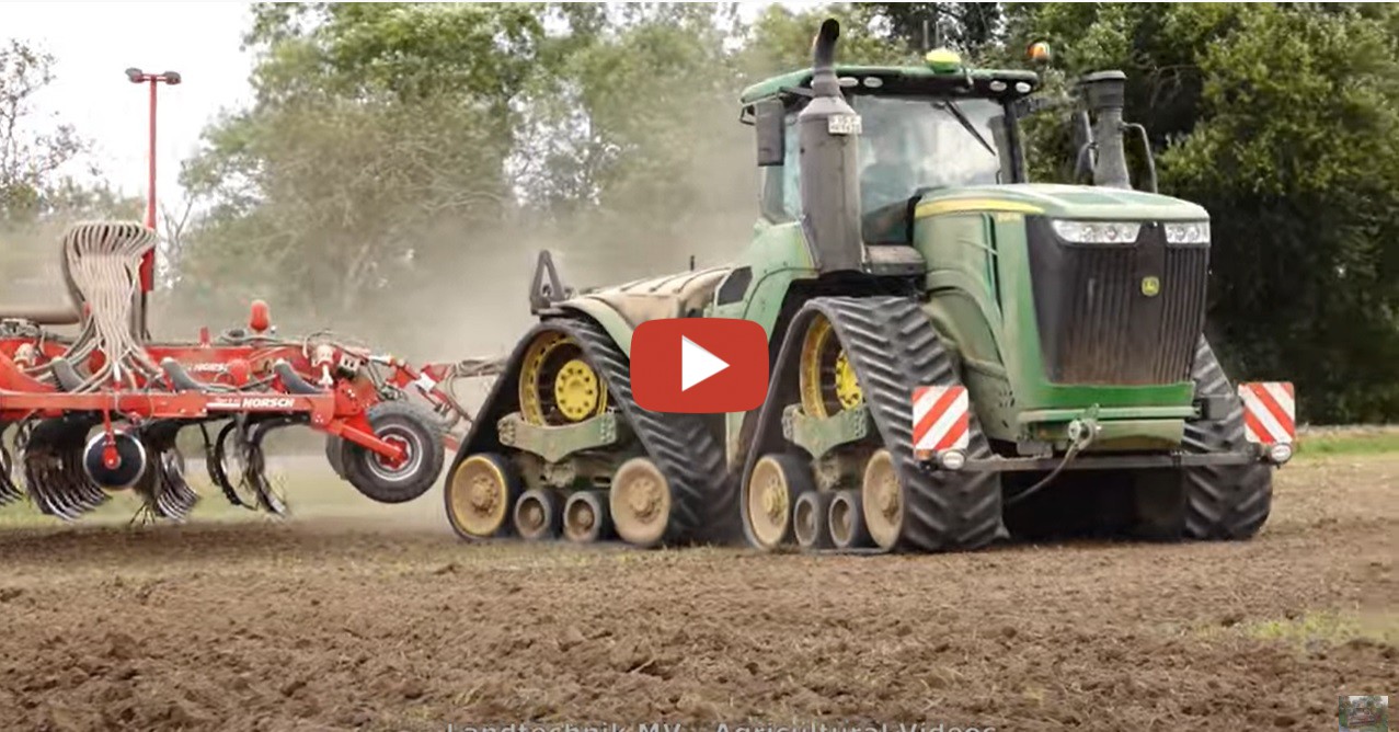 Rapsaussaat Mit Einem John Deere Rx Horsch Tiger As Und