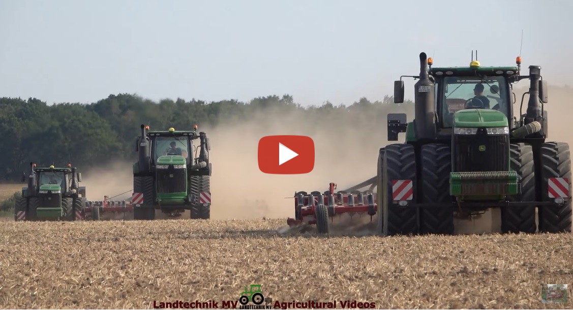 Rapsaussaat Mit John Deere R Und Einem John Deere Rx