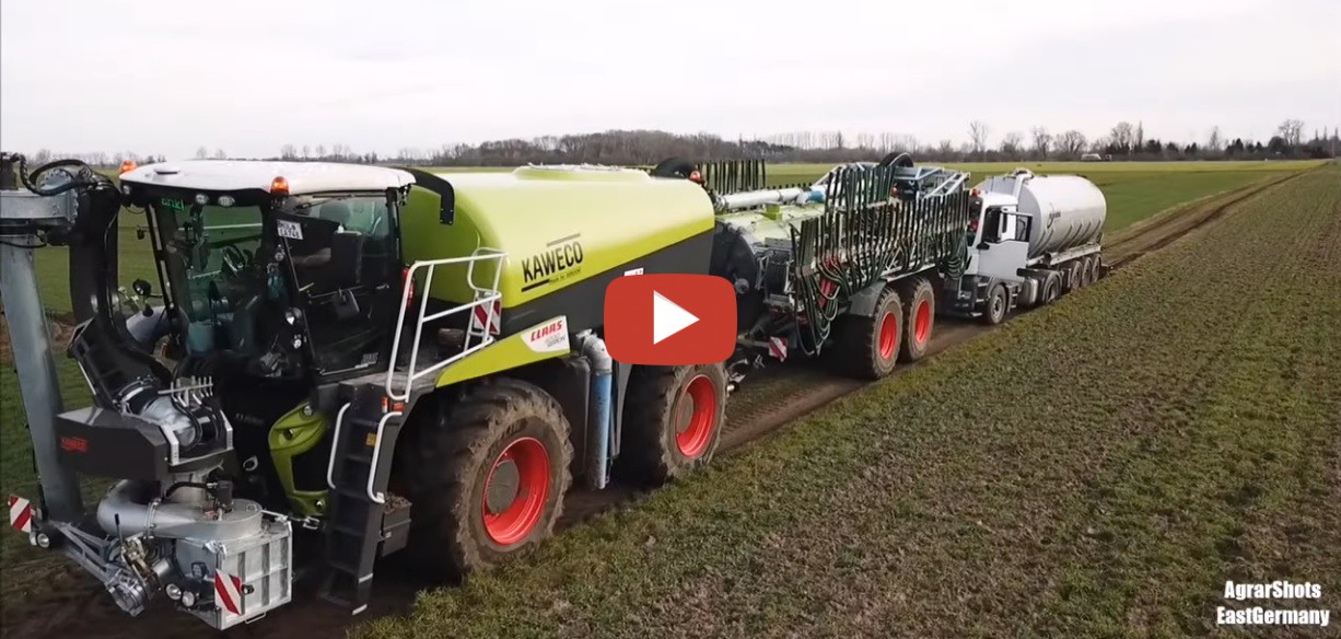 G Llefass Versenkt Claas Xerion Saddle Trac Mit Kaweco Aufbau