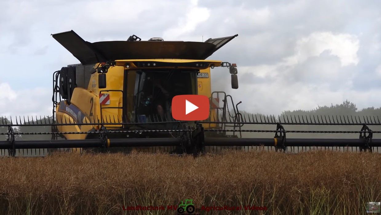 Landtechnik Mv Agricultural Videos Getreideernte Mit New