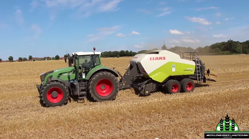 Lohnunternehmen Walter Schütt Stroh Pressen Fendt 936 Vario Und Claas