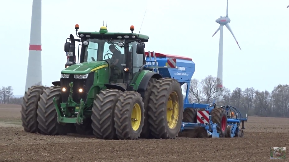 John Deere 7310R + Lemken / Rübensaat 2017 -- Landtechnik MV