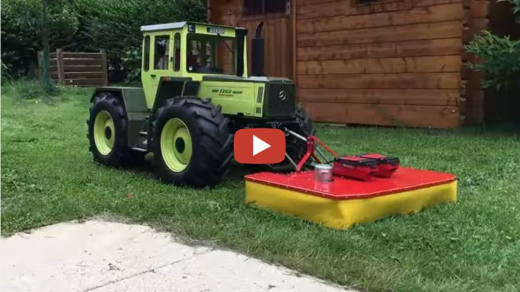 Rasen mähen :) mit MB-trac 1800 Intercooler