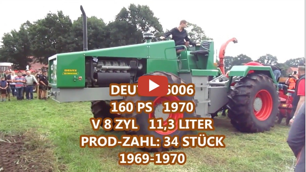 Einer Deutz D 16006 (160 PS-V 8 Zylinder) aus 1970 mit abgeschrägte ...