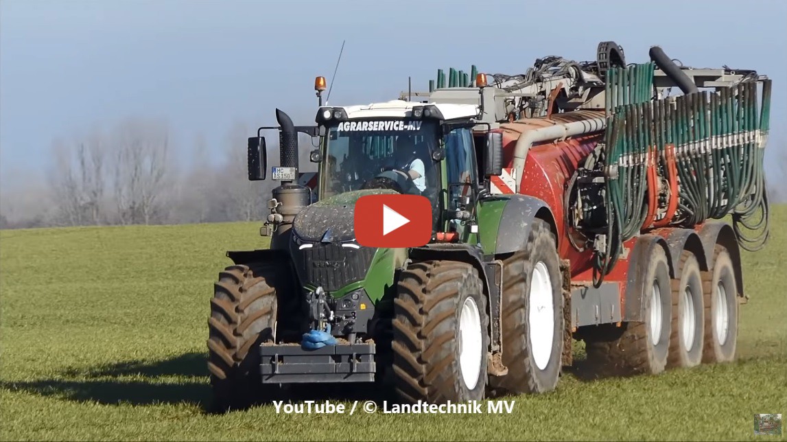 Landtechnik MV --Agrarservice MV mit einen Fendt 1050 und Marxen Tridem