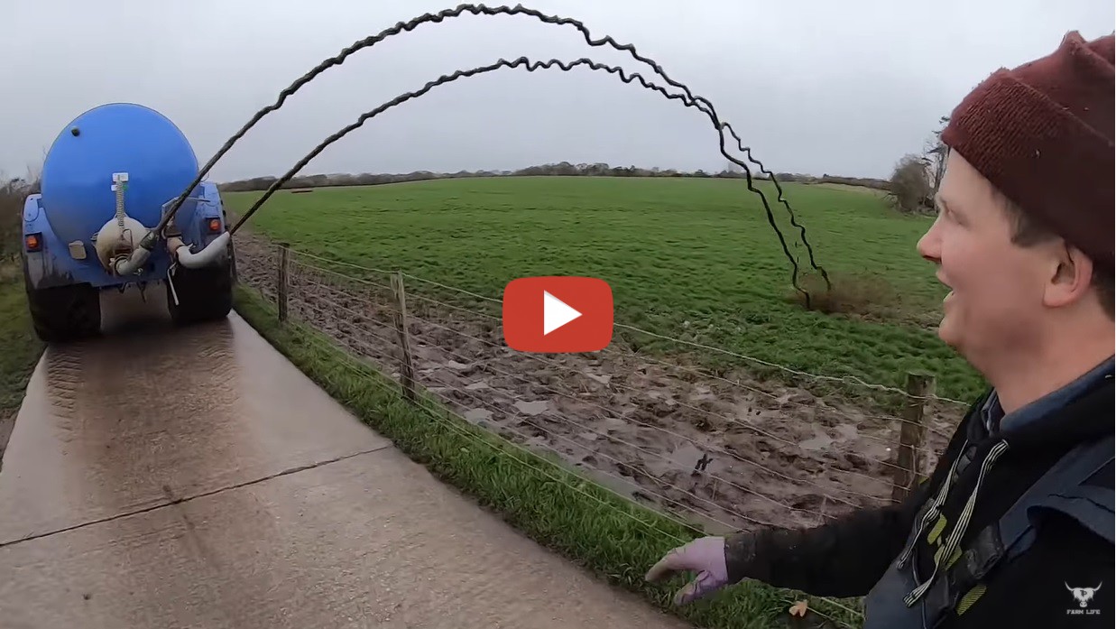 Gülle ausbringen.........In England ist es zu nass Sie