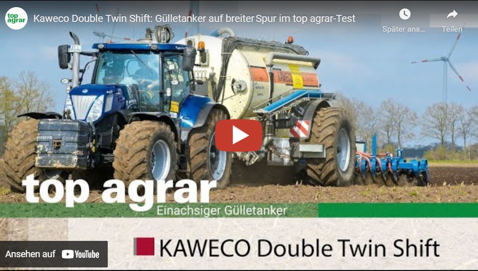 top agrar -Ein einachsiger Tanker mit vier großen Reifen - Kaweco ...