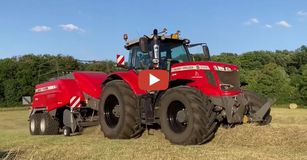 Massey Ferguson Im Doppelpack! MF 7722 S Mit MF Ballenpresse 2260 Im ...