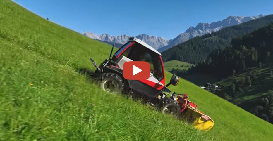 Ernte am Steilhang mit Reform Metrac H70 und Reform Muli T7X Reform