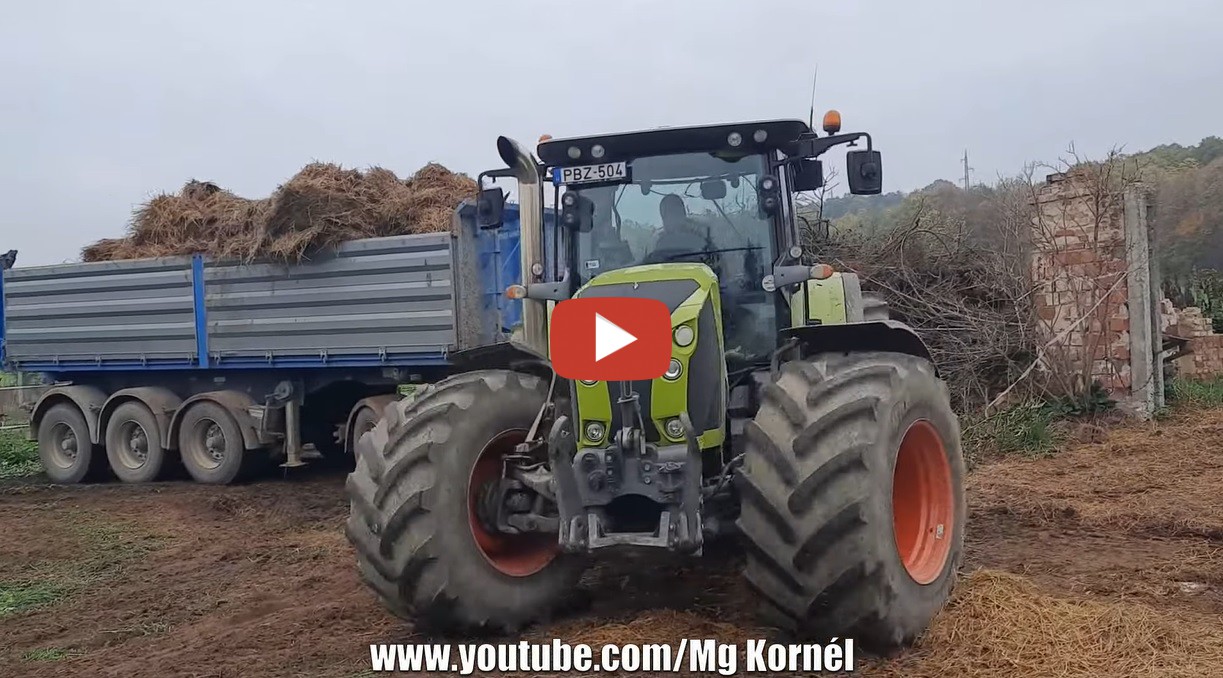 Mist Fahren Mit Einem Claas Arion Straight Pipe Sound Mg Korn L