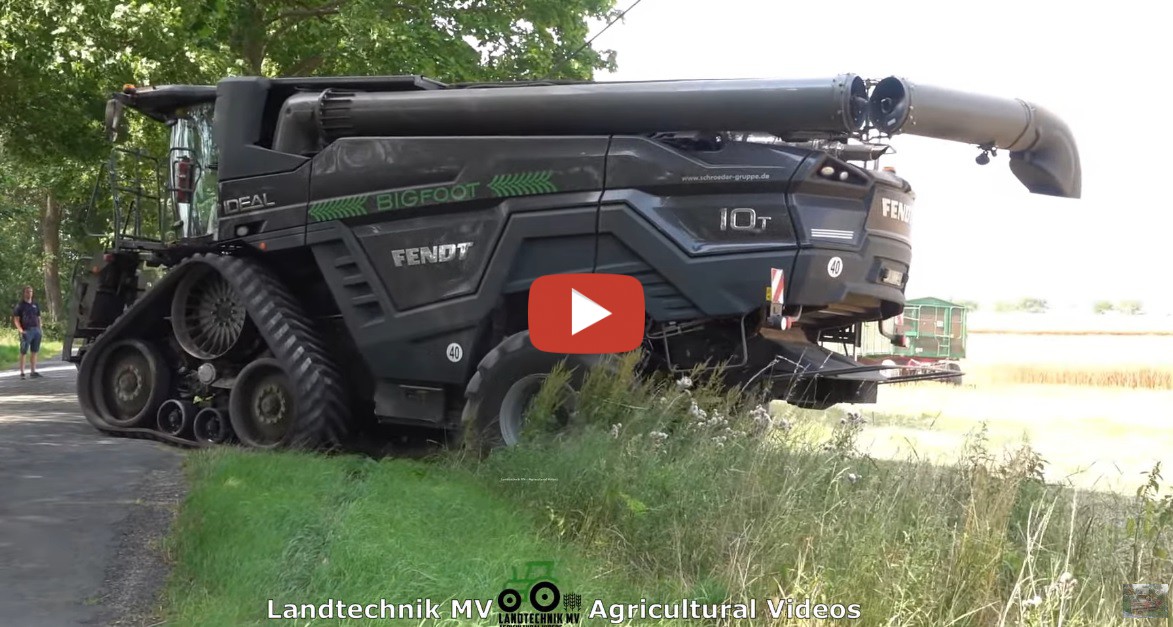 *Rapsernte 2023 mit einem Fendt 10T mit einem MacDon FD241 Flexdraper ...