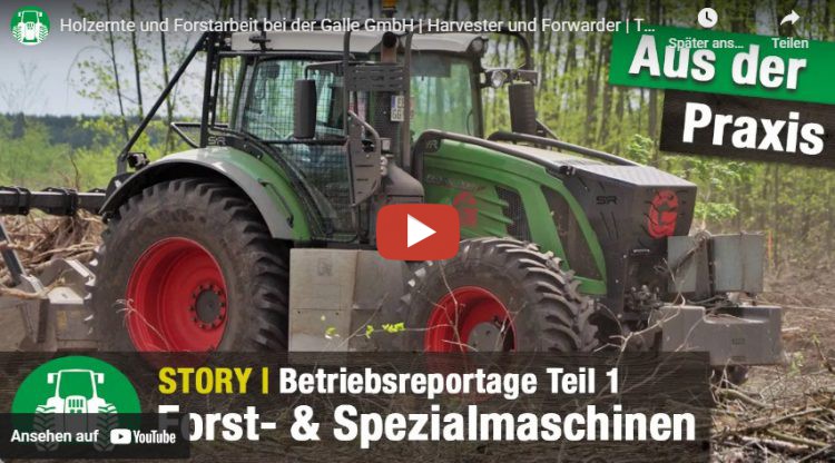 landtechnikvideos de Holzernte und Forstarbeit bei der Galle GmbH